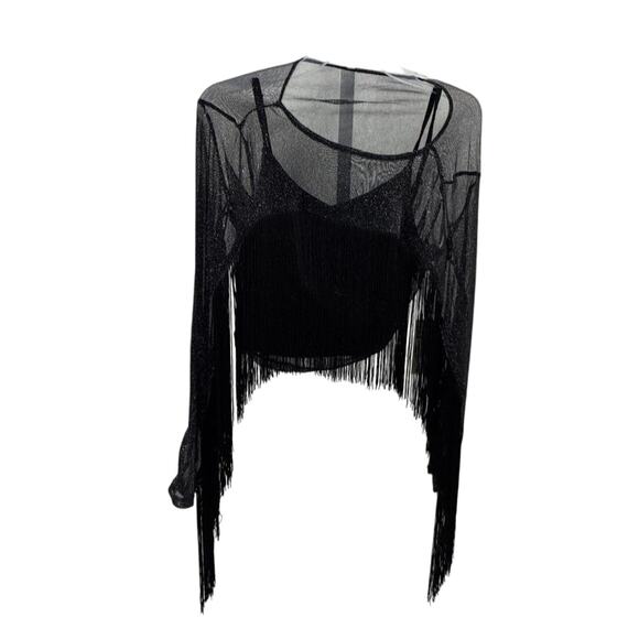 Idyllwind Fringe Mesh Top XS NWT  Fesitval – Burning Man Y2K Rodeo - Picture 1 of 4